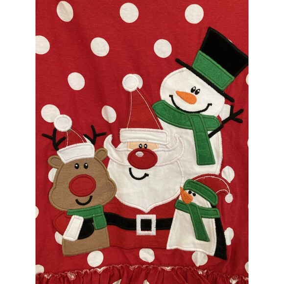 Counting Daisies Girls Christmas Dress - Picture 3 of 12